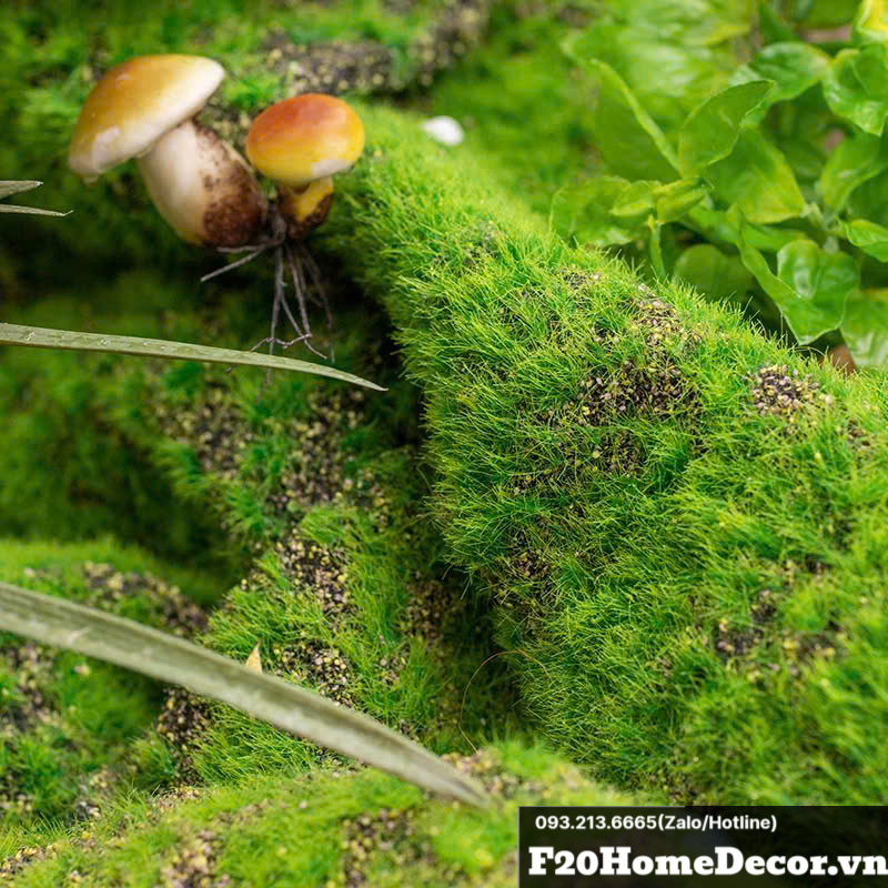 Tấm thảm rêu giả trang trí tường tiểu cảnh - F20 Home Decor