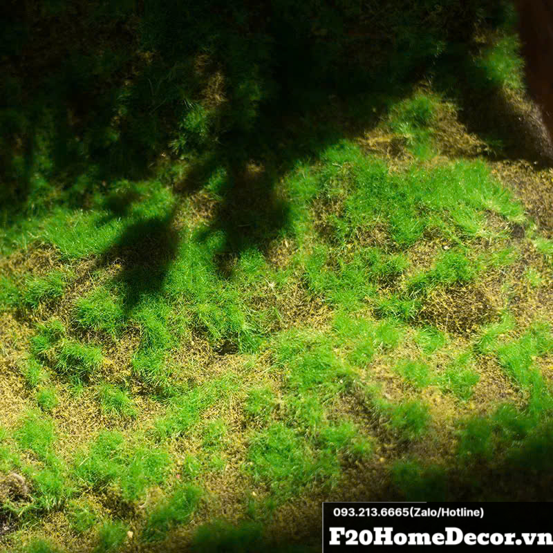 Tấm thảm rêu giả trang trí tường tiểu cảnh - F20 Home Decor